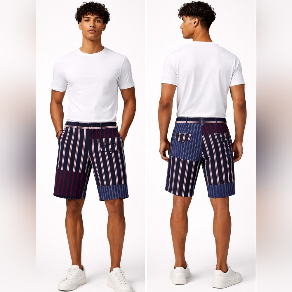 New Engineered Garments New York Patchwork Stripe… - image 1